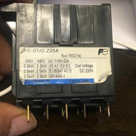Miliki Kontaktor Ac Tipe Fc-Ot/G Fc-0T/G Z25A 1No 220V Dc Merk Fuji