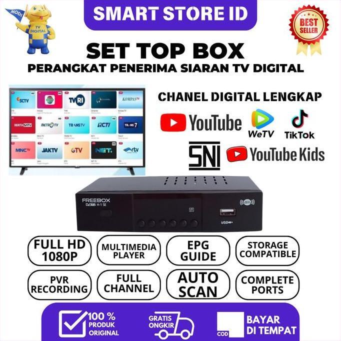SET TOP BOX TV DIGITAL SUPPORT WIFI BISA UNTUK TV TABUNG DAN LED RESOLUSI FULL HD