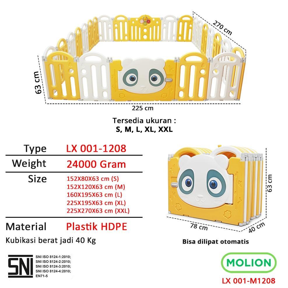 parafelaa  - molion pagar anak bayi set playpen prosotan kolam mandi anak 001-m1208