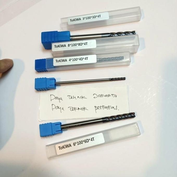 tokiwa endmil Widia panjang 12mm 4f endmil long 100mm Edmil carbide