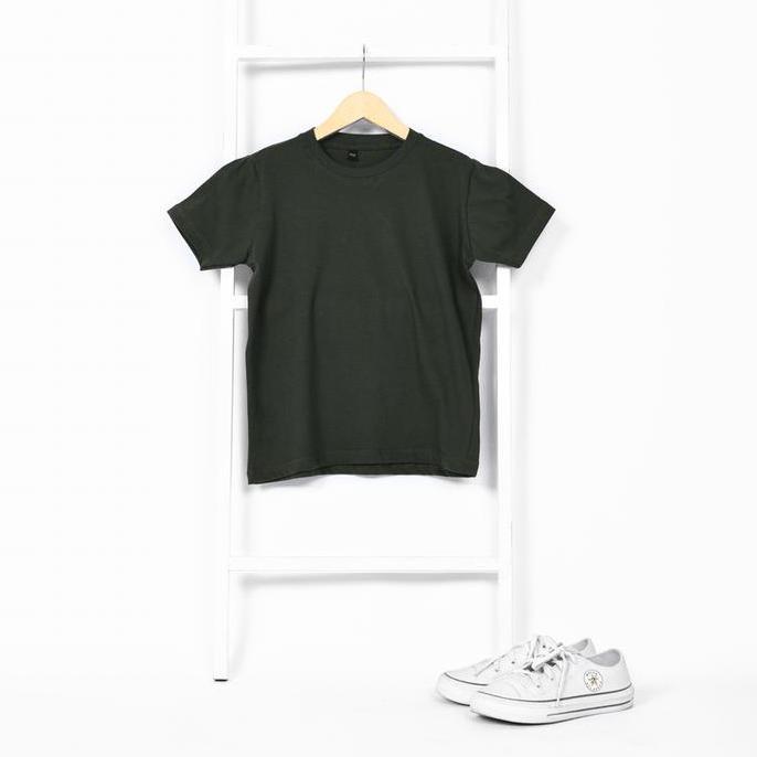 New- KAOS POLOS ANAK 1-12 TAHUN/HITAM