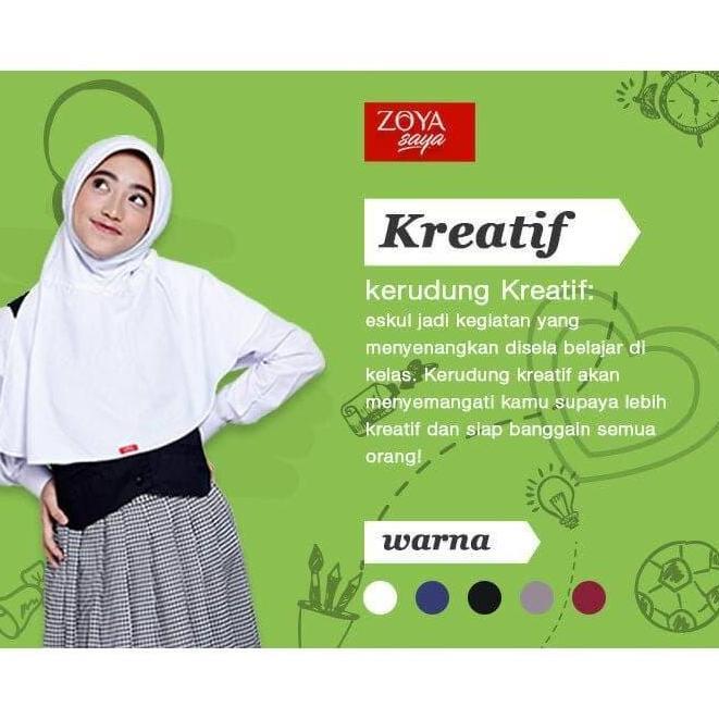 Kerudung Zoya Bergo Kerudung Sekolah Original ZOYA Ukuran MAXI