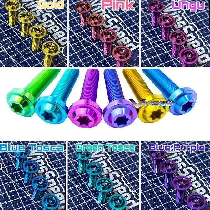 DY144 >> Baut Titanium Breket Kaliper Aerox Nmax Filano Mio