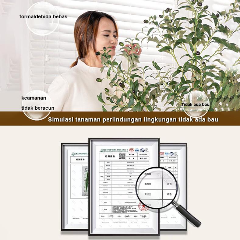 TANAMAN HIAS Pohon Zaitun Artificial 1.2/1.5M bunga artificial POHON PALSU OLIVE POHON ARTIFICIAL PO