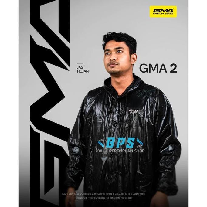DS196 - Jas Hujan GMA 2/Jas Hujan Karet GMA Rubber GMA/Mantel Hujan GMA Versi