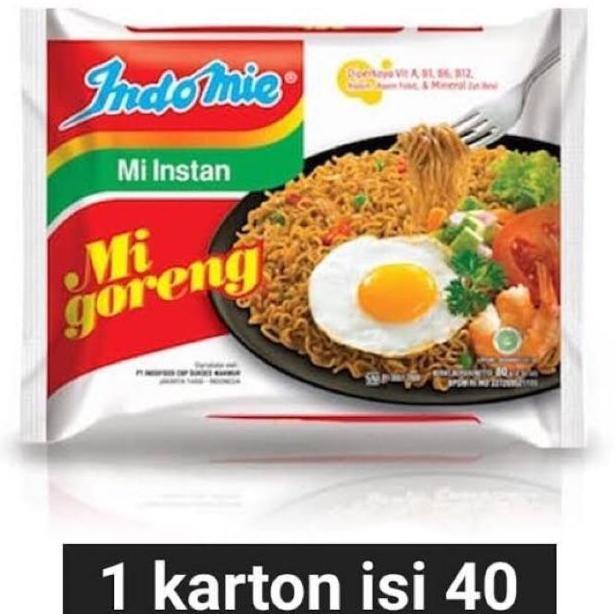 Indomie Goreng Dus / Mie Instan / Indomie Goreng Special 40 Bungkus / Mie 1 Karton