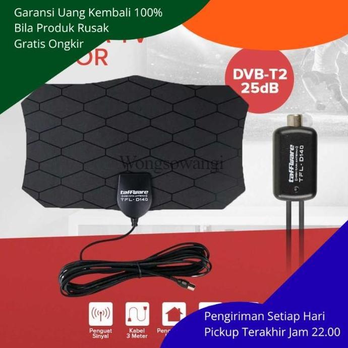 DN27 >> Ori Pad Antena TV Digital DVB-T2 25dB with Amplifier - TFL-D140