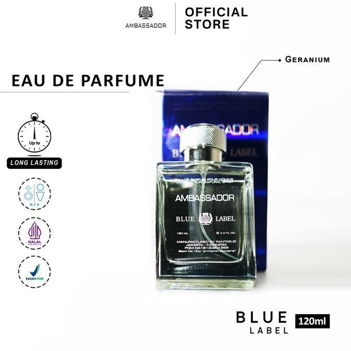 Ambassador Eau De Parfum Blue Label - 120Ml