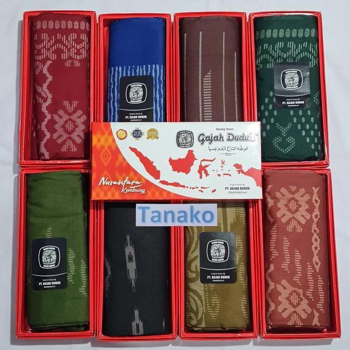 Kain Sarung Gajah Duduk Prima / Nusantara Kembang Sarung Pria Dewasa