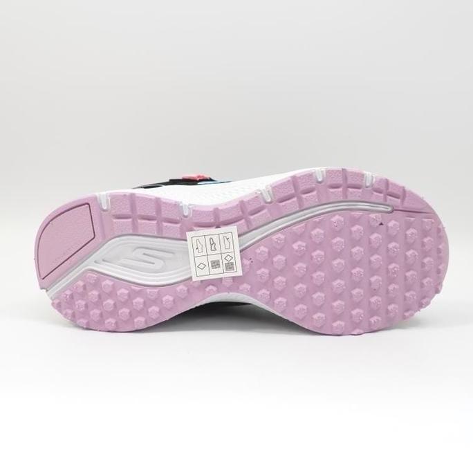 New- Sepatu Anak Perempuan Sekolah Skechers GoRun Premium Hitam Pink