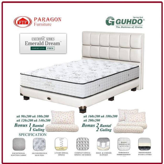 Guhdo Springbed Emerald Dream 90 100 120 140 160 180 200x200 Legacy Style - kasur Spring Bed Full Se