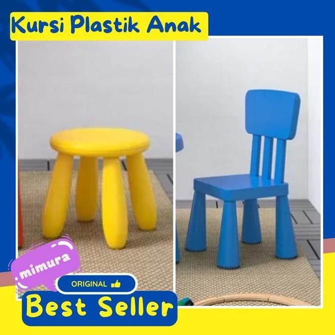 Kursi Plastik Anak Kecil Sandaran Bulat Playground Indoor Outdoor