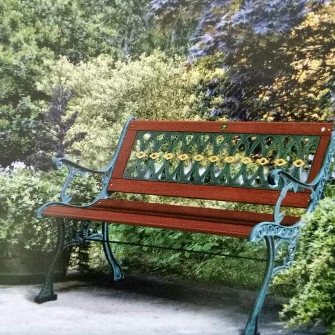 kursi taman bench besi kursi out door outdoor kursi tunggu kursi teras besi tempa