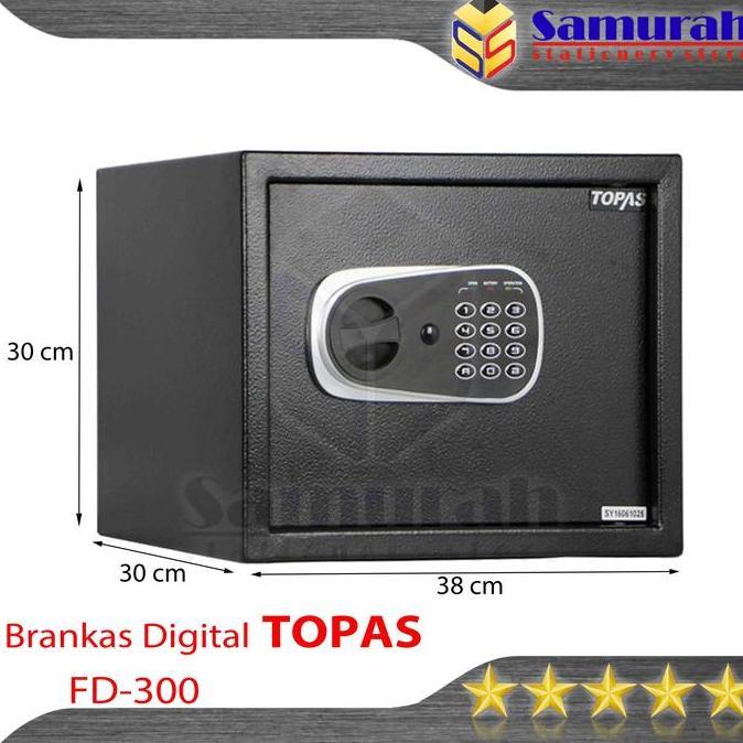 Safe Deposit Box Topas FD 300 Password Kode Pin / Cash Safety Box Brankas Digital LED 30 cm FD-300 /