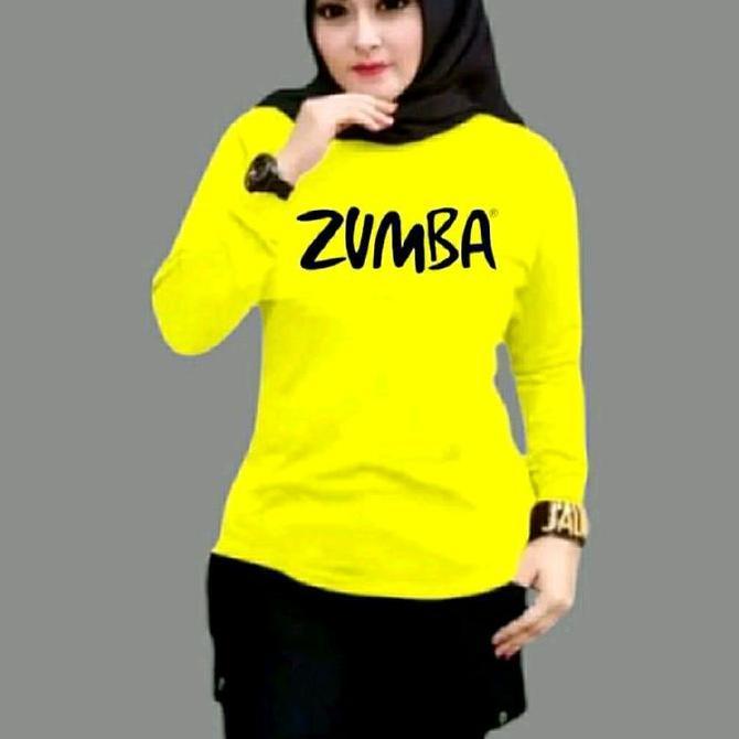 DV263 - Baju Olahraga Wanita Muslimah Lengan panjang Trendy and Sporty untuk Senam Aerobik Zumba Vol