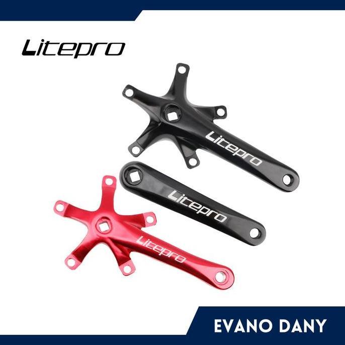 Promo Crank Litepro BB Kotak BCD 130 Sepeda Lipat Roadbike Original COD