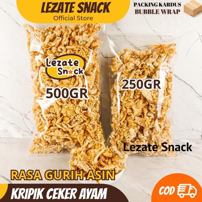 Kripik Ceker Ayam 500GR Kiloan Murah Gurih Renyah/ Keripik Ceker Ayam Tanpa Tepung Tanpa Tulang/ Kri