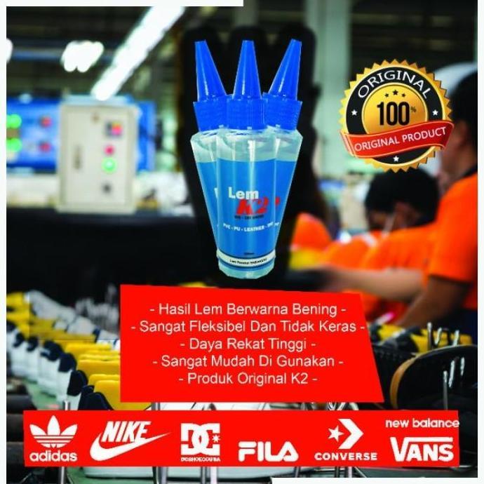 LEM SEPATU TRANSPARANT SUPER KUAT 100 ml ORIGINAL K2 - SNEAKERS