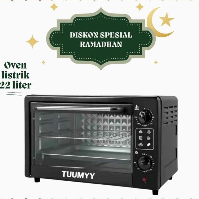 Cod Tuumyy Oven Listrik 22 Liter Kapasitas Jumbo Elektric Oven Multifungsi Oven 2 Tingkat Tm5288 Loy