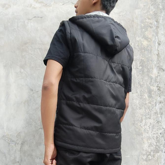 Jaket Rompi Motor Anti Angin Pelindung Dada Pria Wanita Kasual Korean Style Bahan Parasut Dacron Sak