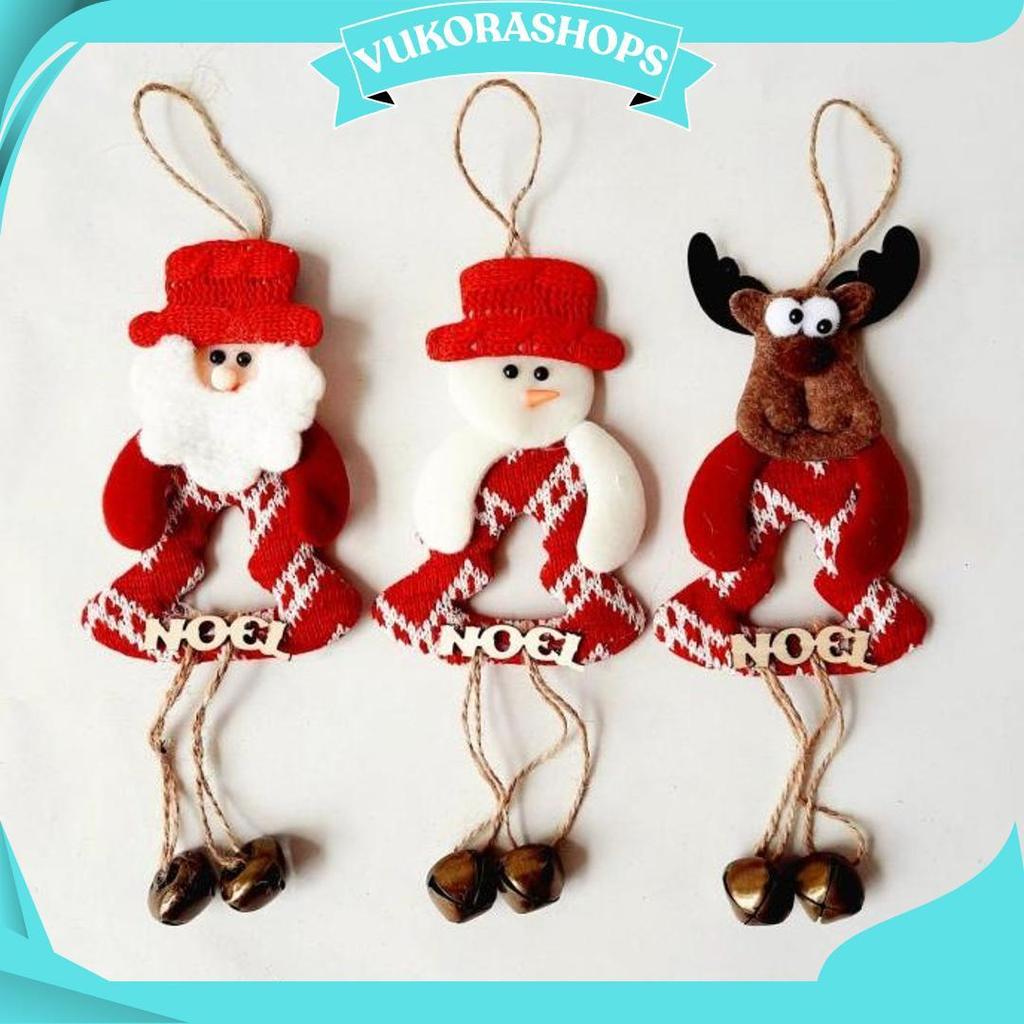 Boneka Natal Boneka Santa Hiasan Pohon Natal Dekorasi Natalgantungan Pohon Natal Ori