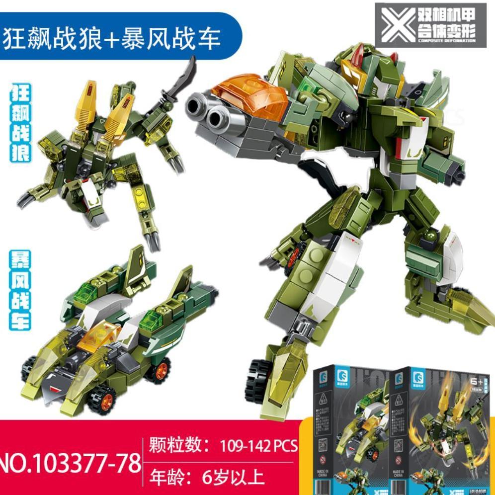 Sembo Block Mecha Of Steel mainan balok Jadi robot