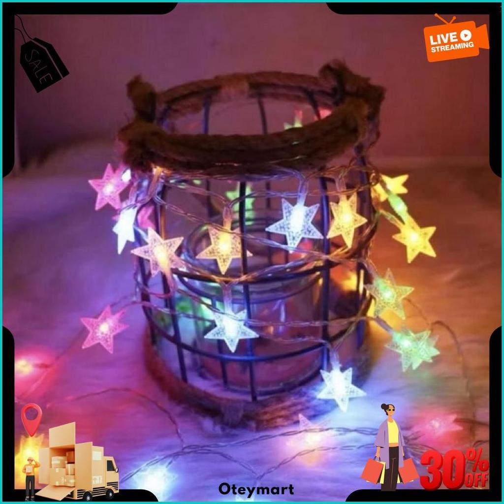 Lampu Tumblr Bintang +- 10Meter Lampu Hias Lampu Natal / Lampu Tumbler Bintang Bisa Cod