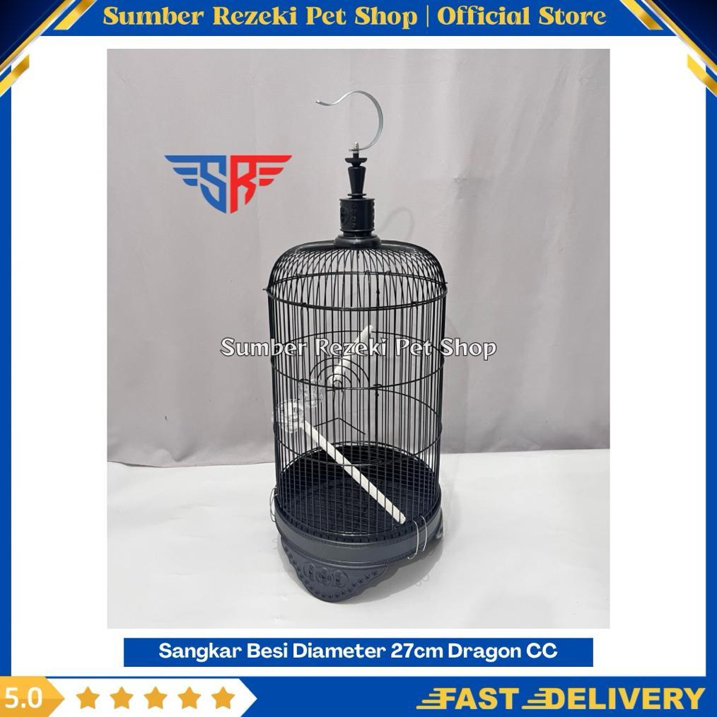 Kargo Reguler IMPORT Merk Dragon CC Panda Sangkar Konin Sogon Pleci Cungkok diameter 27cm Kandang Bu