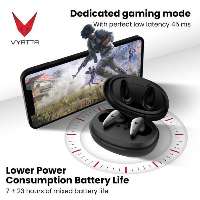 VYATTA AIRBOOM NANO VS TWS BLUETOOTH HEADSET EARPHONE GAMING