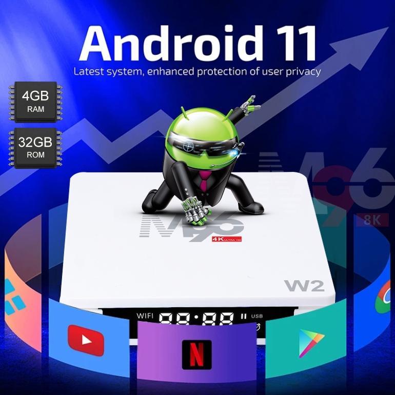 Tripsky M96 Android Tv Box M96W2 Smart Tv Box Android 11 4GB RAM 32GB ROM WIFI 4K Digital STB Tv Box