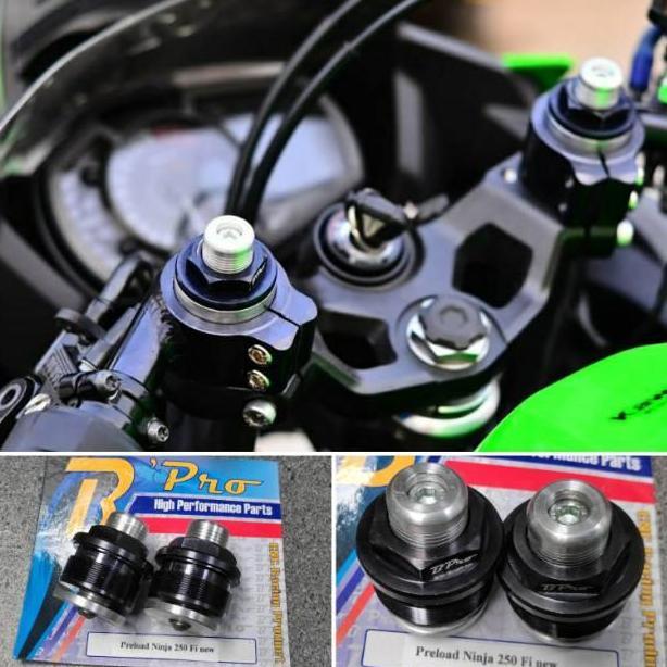 Tutup stang jepit bpro ninja 250r ninja 250 fi old cover shock preload
