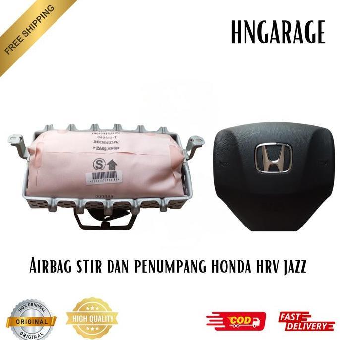 BEBAS ONGKIR - Airbag Stir dan Penumpang Honda HRV Jazz 2013-2021 Original - Car