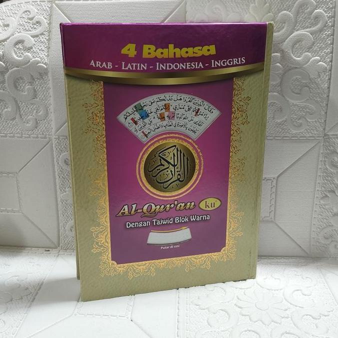 TERMURAH - Alquran Ku 4 Bahasa A4, Al Quran Ku Tajwid Warna Al QuranKu Alquranku