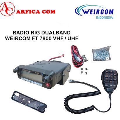 RIG DUALBAND WEIRCOM FT7800 VHF UHF 50 WATT ORIGINAL RIG WEIRCOM FT 7800 DUALBAND MURAH