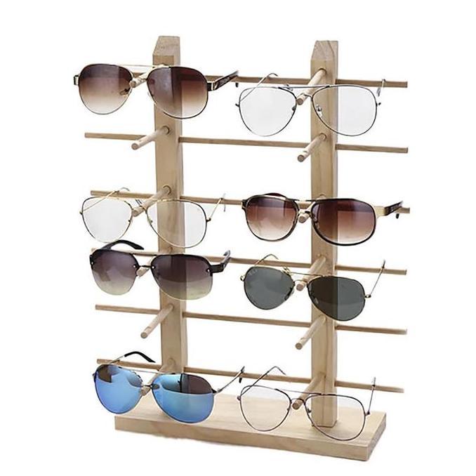 ALABASTER Tempat kacamata/Rak display kacamata kayu