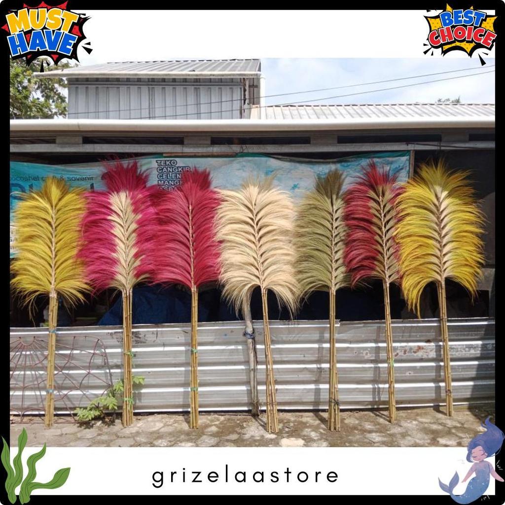 Diskon Up To 70% Home Decor Rayung/Gratis Extra Packing/Stik Rumput Rayung/Home Decor Rayung Lebat