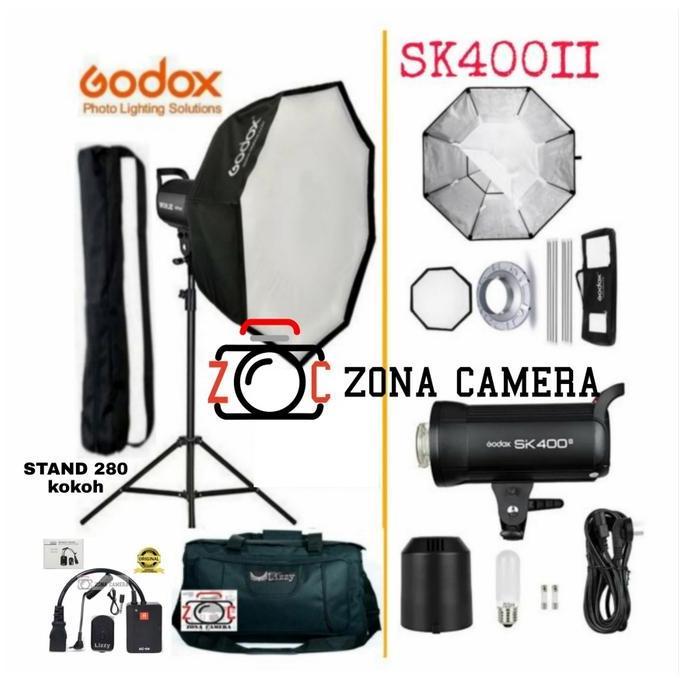Paket Godox SK400II Single Lighting Flash Studio Sk400 II SK 400II 400