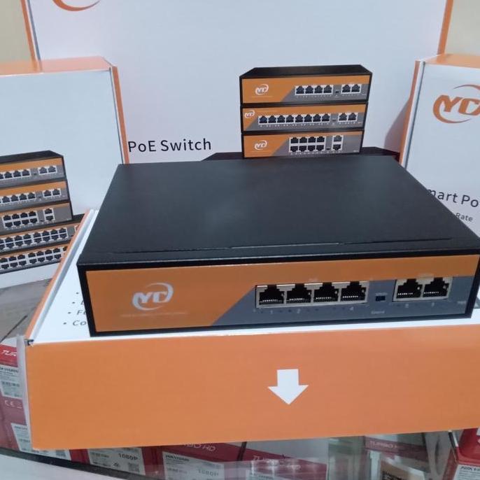 POE SWITCH HUB 4+2 PORT