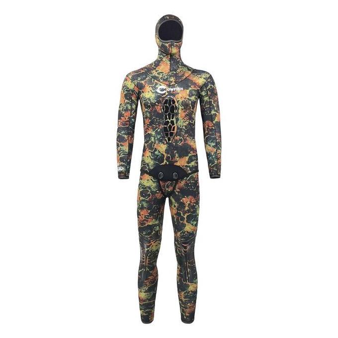 COWFISH 5MM Wetsuit SETELAN Camo Scuba Diving Neoprene MKW-1802 GAN