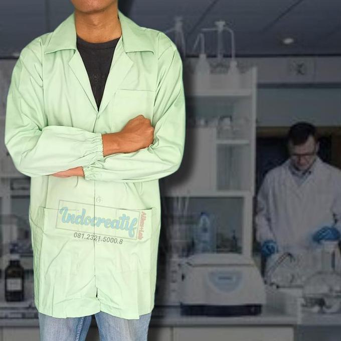 Jas Lab Laboratorium Lengan Panjang Baju Laboratorium Hijau Muda Murah Kualitas Terbaik Harga Termur