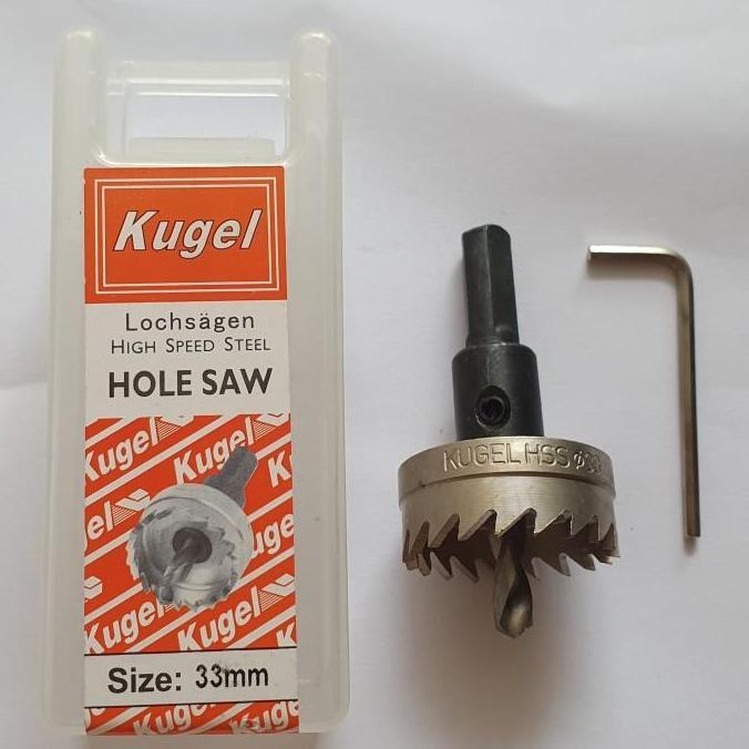 KUGEL Hole saw HSS 33 mm - Mata Bor Besi 33 mm Original HOLE SAW ASLI KUGEL