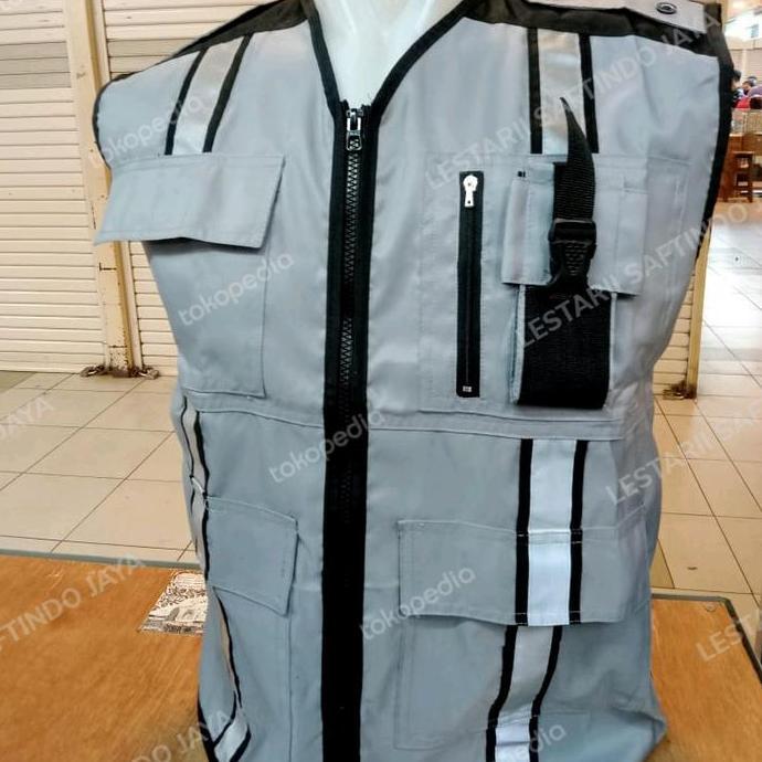 ROMPI SAFETY BAHAN TASLAN CUSTOM BORDIR VELCRO Promo Premium