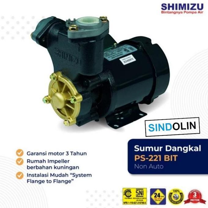 Pompa Air Shimizu Ps221Bit / Ps 221 Bit / Ps221 / 221Bit Murah