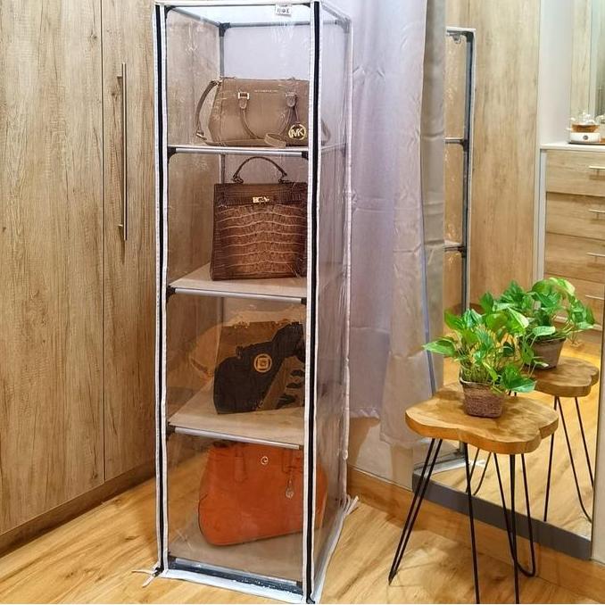 GENIVALEZZ - LEMARI DISPLAY TOKO - RAK TAS, AKSESORIS, KOSMETIK, SEPATU, WARDROBE