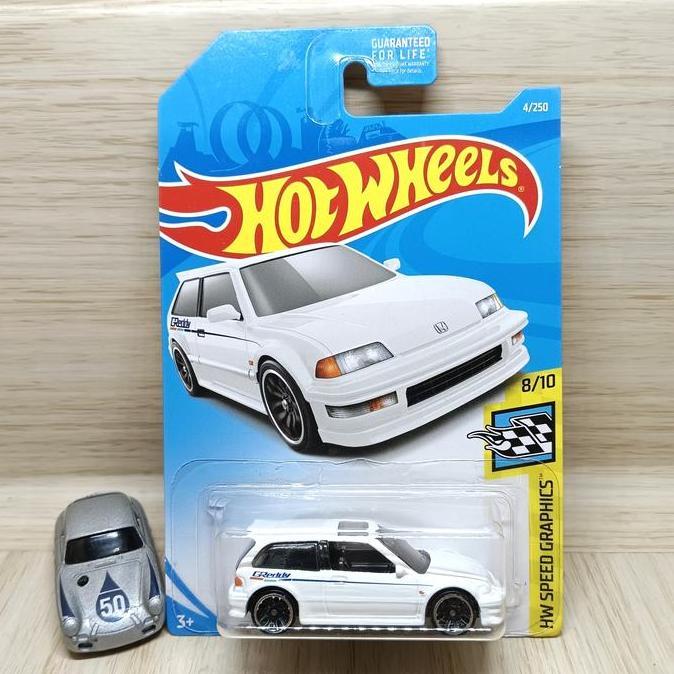 hot wheels 90 honda civic ef white greddy