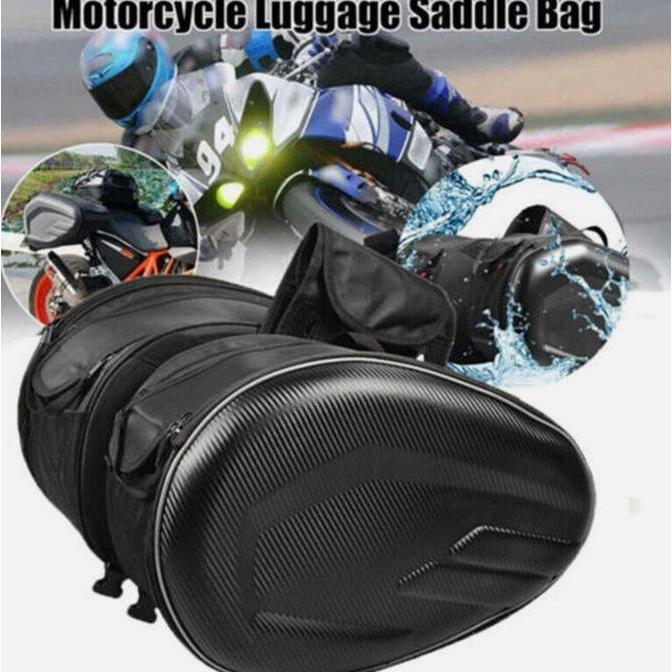 Motor Tas Sidebag Samping Motor Touring Motorcycle Tas Anti Air Saddle Bag Motor Helmet Samping Kurs