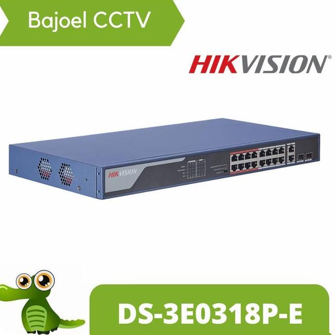POE SWITCH 16 PORT HIKVISION DS-3E0318P-E UNMANAGED POE SWITCH