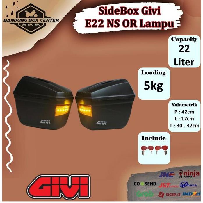 Sidebox Givi Side Box Box Samping Givi E22 Ns Or Lampu E22Ns Harga Khusus