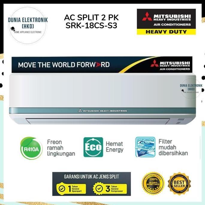 AC MITSUBISHI SRK18CS-S3 2 PK HEAVY INDUSTRIES mitsubishi srk18cs R410