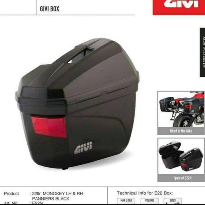 Box Givi E 22 N Spesial/ Givi Box Samping E22N Diskon
